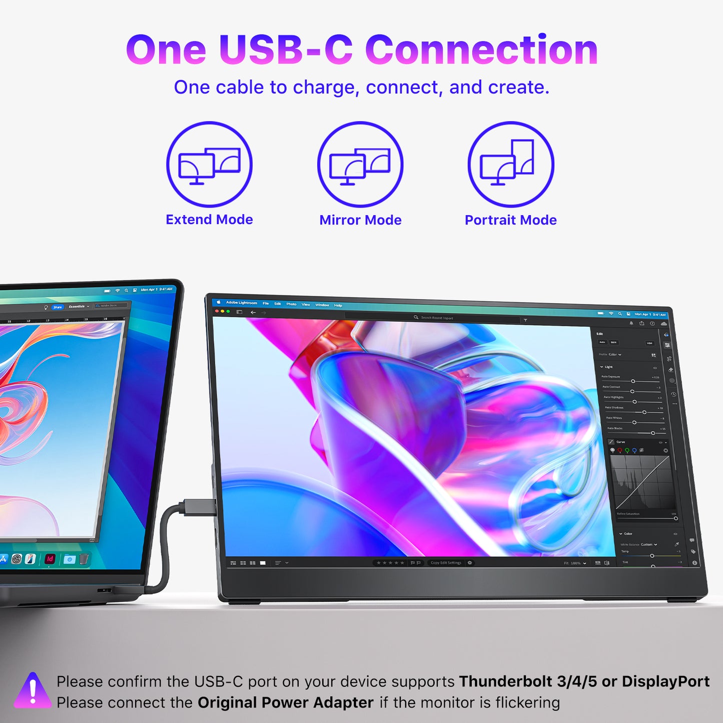 VisionOwl Portable Monitor 15.6 Inch 4K UHD 145% sRGB Second Screen, USB-C HDMI HDR FreeSync Travel Monitor for Laptop MacBook PC PS5 Xbox, VESA Mountable, with Speakers, Adjustable Kickstand